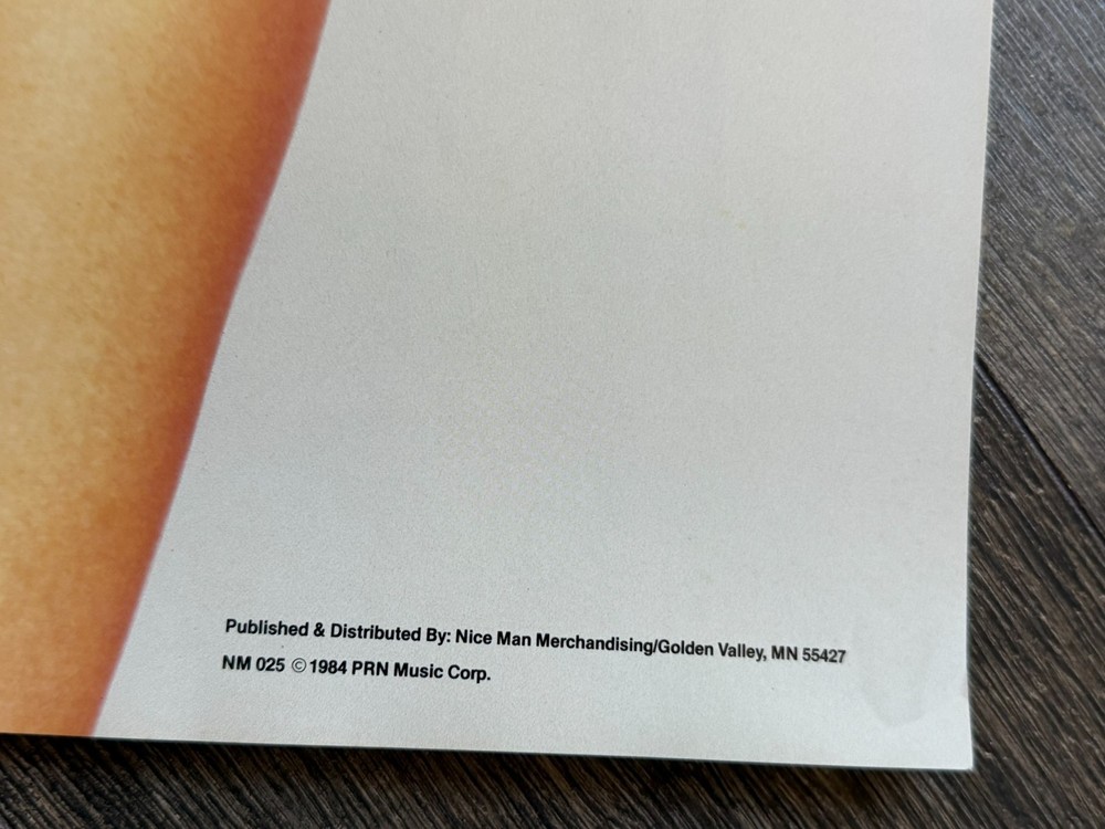 Hot Girl Sexy Babe Vintage Poster 1984 APOLLONIA Prince Purple Rain Mancave