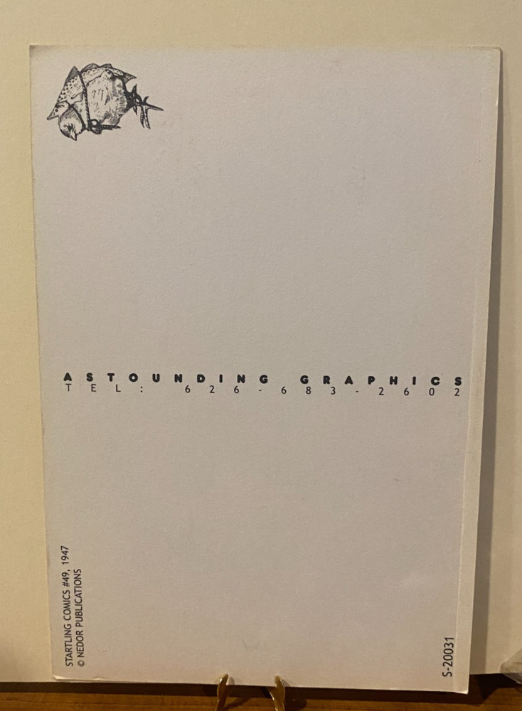 SCI-FI Postcard Startling Comic Cover - Space Detectives - Great for Display!