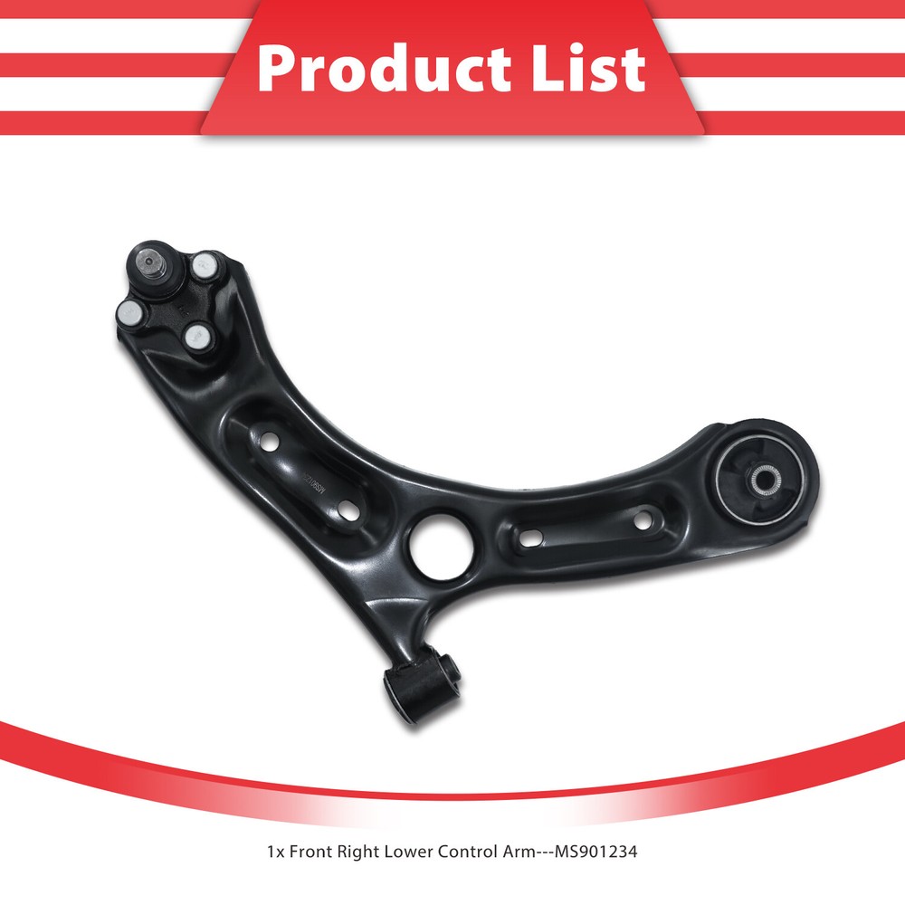 Front Right Passenger Side Control Arm Ball Joints for 2015-2019 Sonata Optima