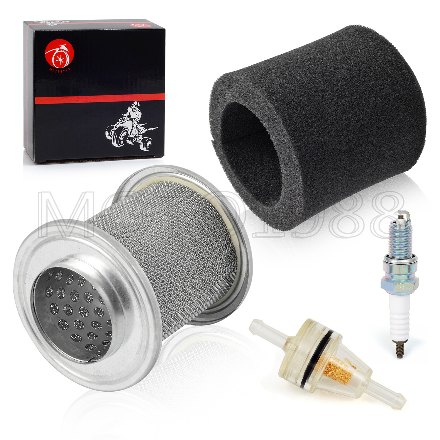 FOR HONDA AIR FILTER CAGE & SPARK PLUG KIT XR100R XR80R TRX90 CRF100F CRF80F NEW