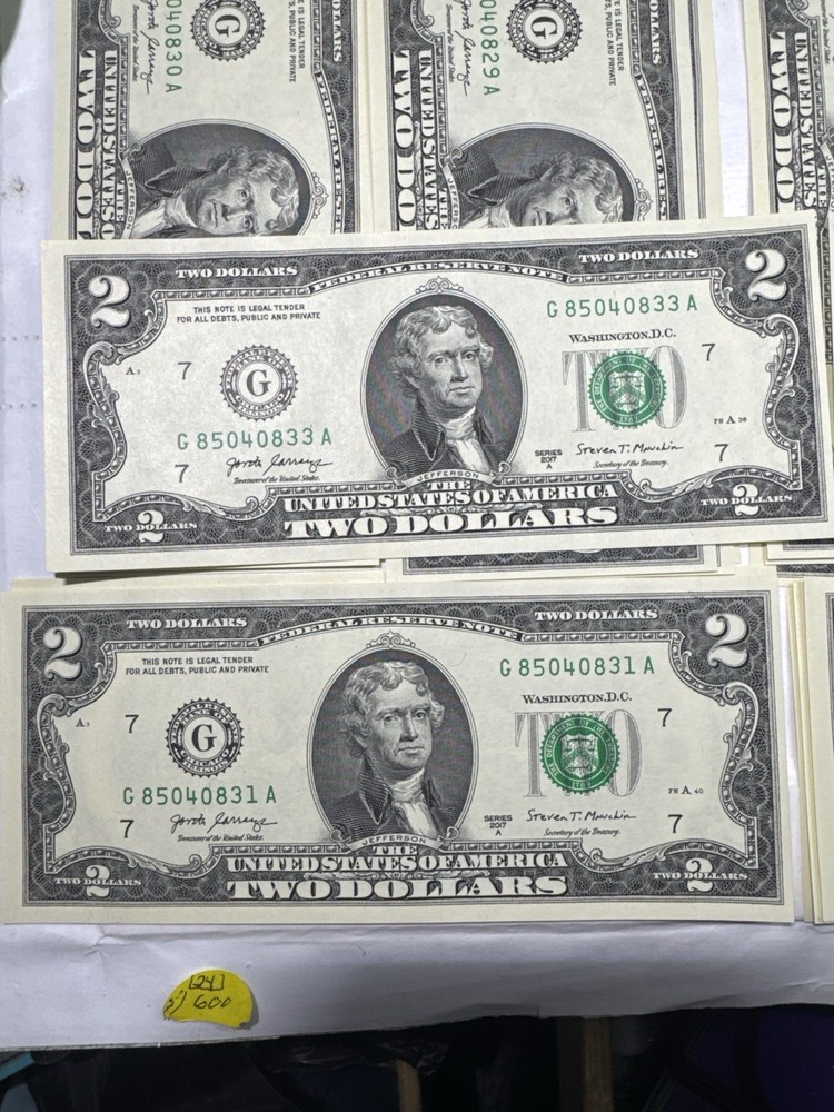 20 CONSECUTIVE NOTES – G85040815A G85040834A – FULL MATCHING SET