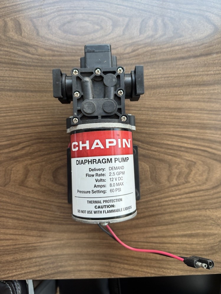 Chapin 12 VOLT 2.5 GPM Diaphragm Pump FOR SPOT SPRAYERS