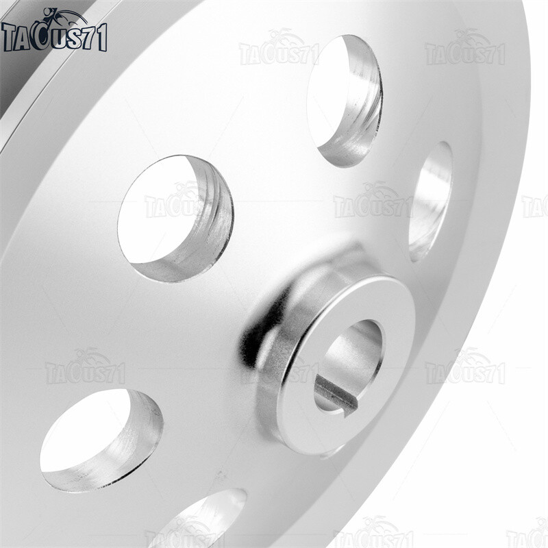 Billet 1V Power Steering Pump Pulley Key Way for SBC BBC Chevy Short Water Pump