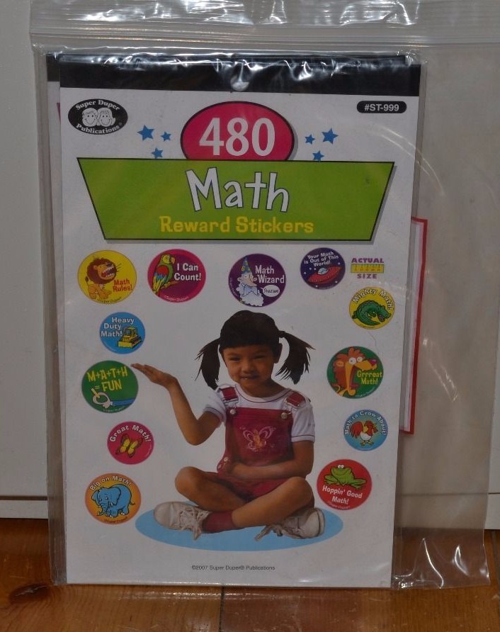 Super Duper 480 Math Reward Stickers #ST-999