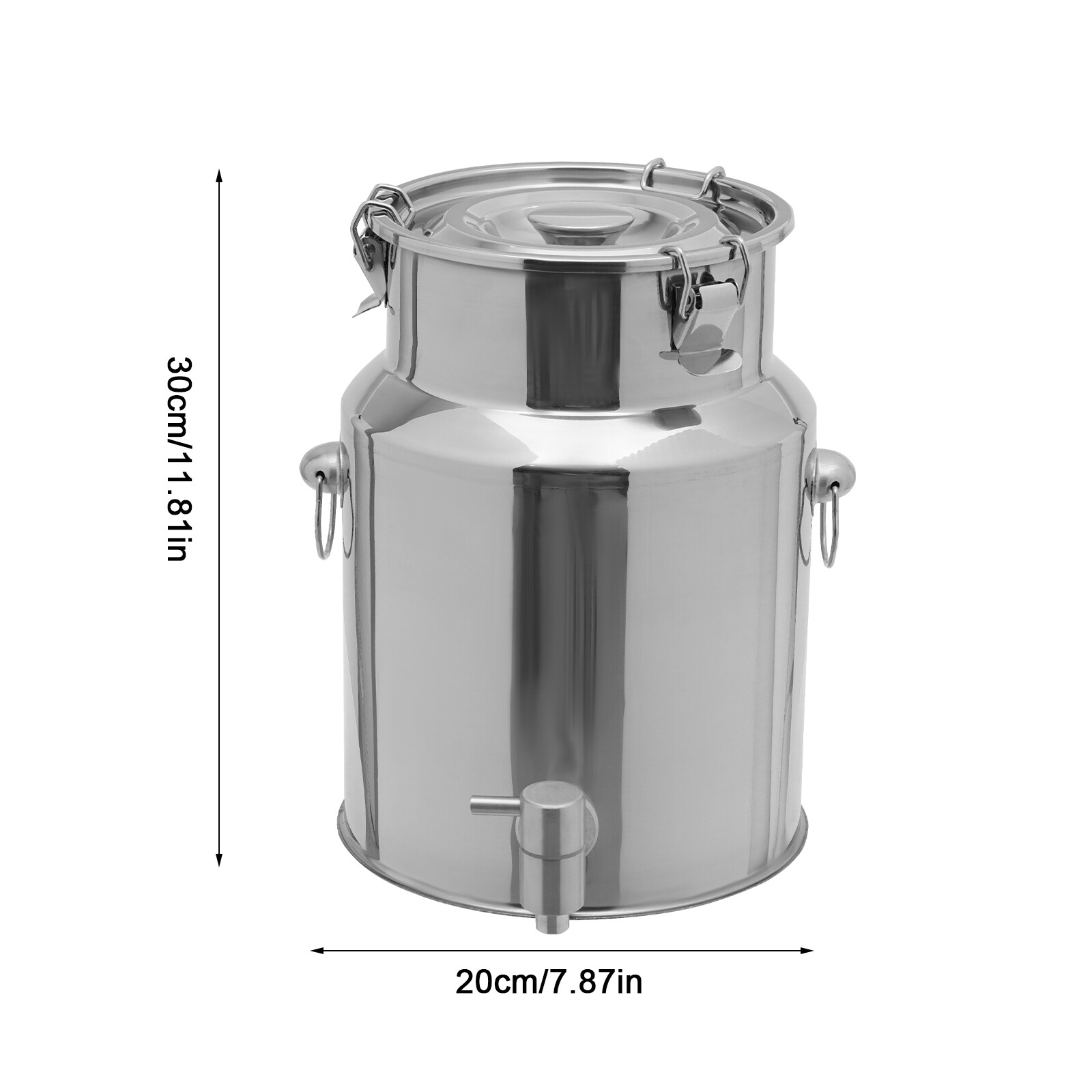 Beverage Drink Dispenser 304 Stainless Steel Milk Can Milk Transport Barrel