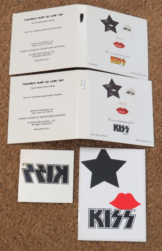 KISS OFFICIAL FRAGRANCES LOT 2006