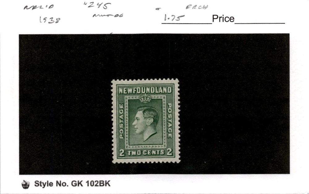 Newfoundland, Postage Stamp, #245 Mint Hinged, 1938 (AB)
