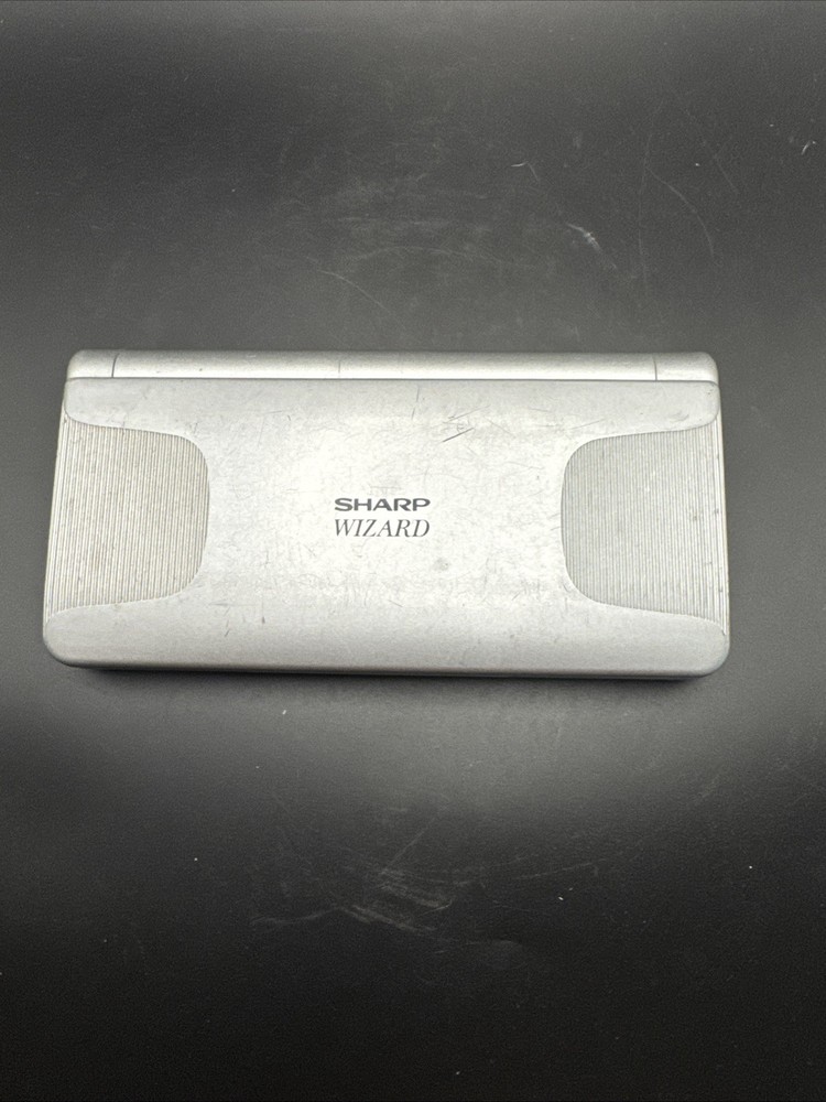 Vintage Sharp Wizard OZ-730 Silver Handheld Portable Electronic Organizer