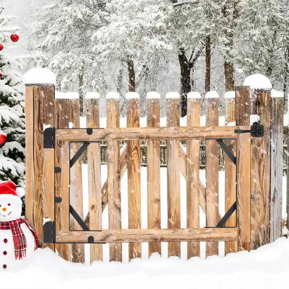 Gate Corner Brace Bracket, 2 Sets, anti Sag Gate Frame Hardware Kit, Gate Frame