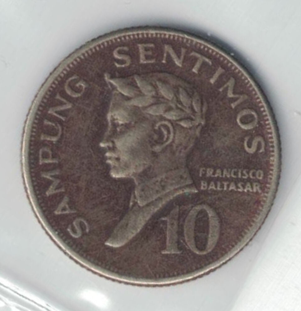 Philippines Coins -   10  Centimos   1971    *574