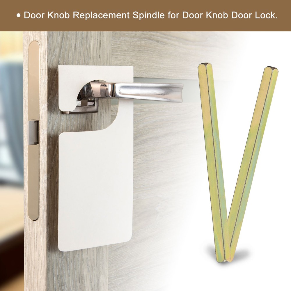 Door Knobs Spindle 140mm Long Door Spindle Replacement Gold