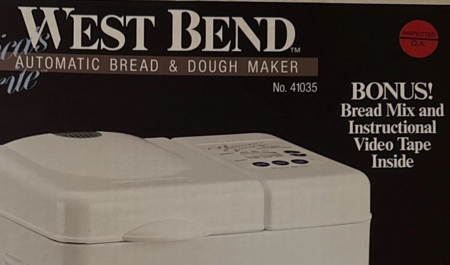 West Bend Automatic Bread & Dough Maker Machine Model 41035 Box Damage But New