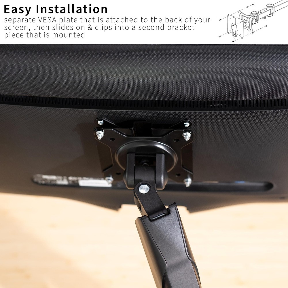 Adapter VESA Mount Quick Release Bracket Kit, Stand Attachment and Wall Mount