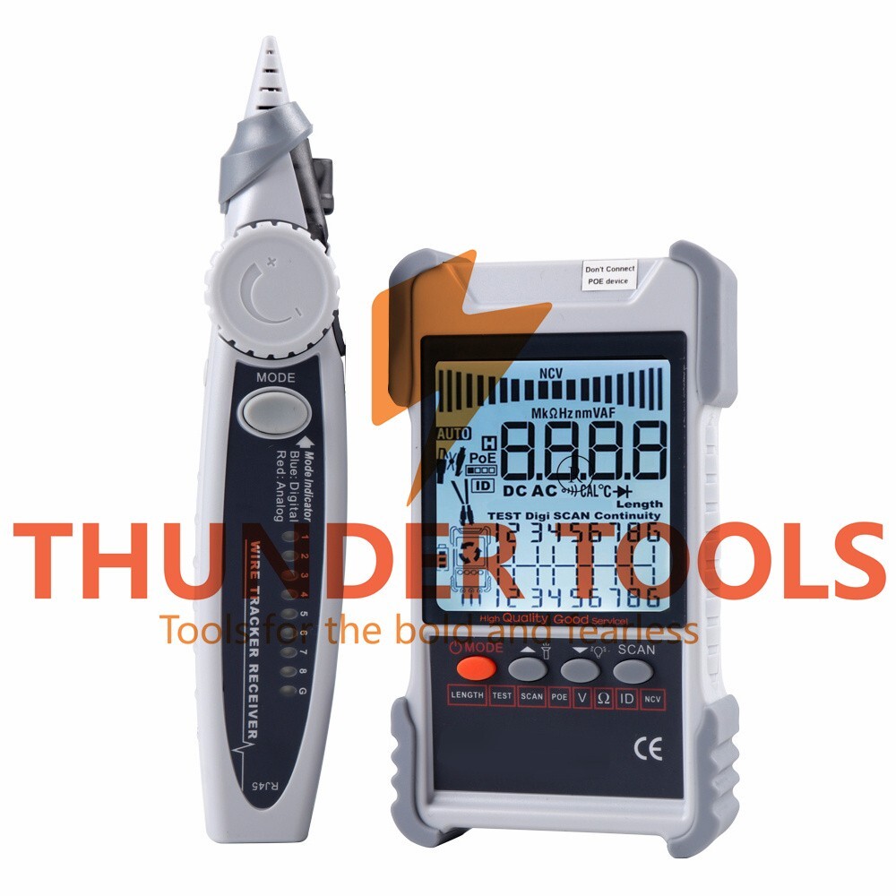 Thunder Tools ET616 Handheld Portable Network Cable Tester with LCD