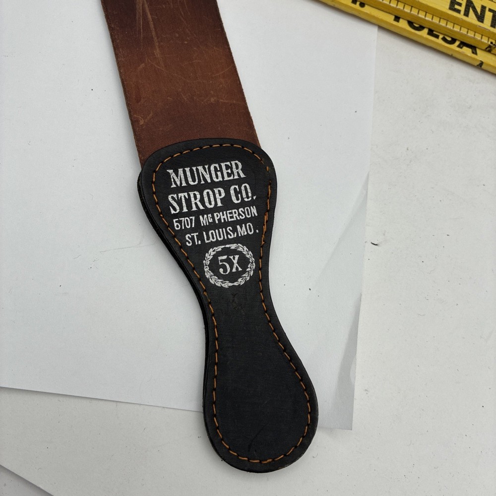 Vintage Munger Diamond Hone Strop