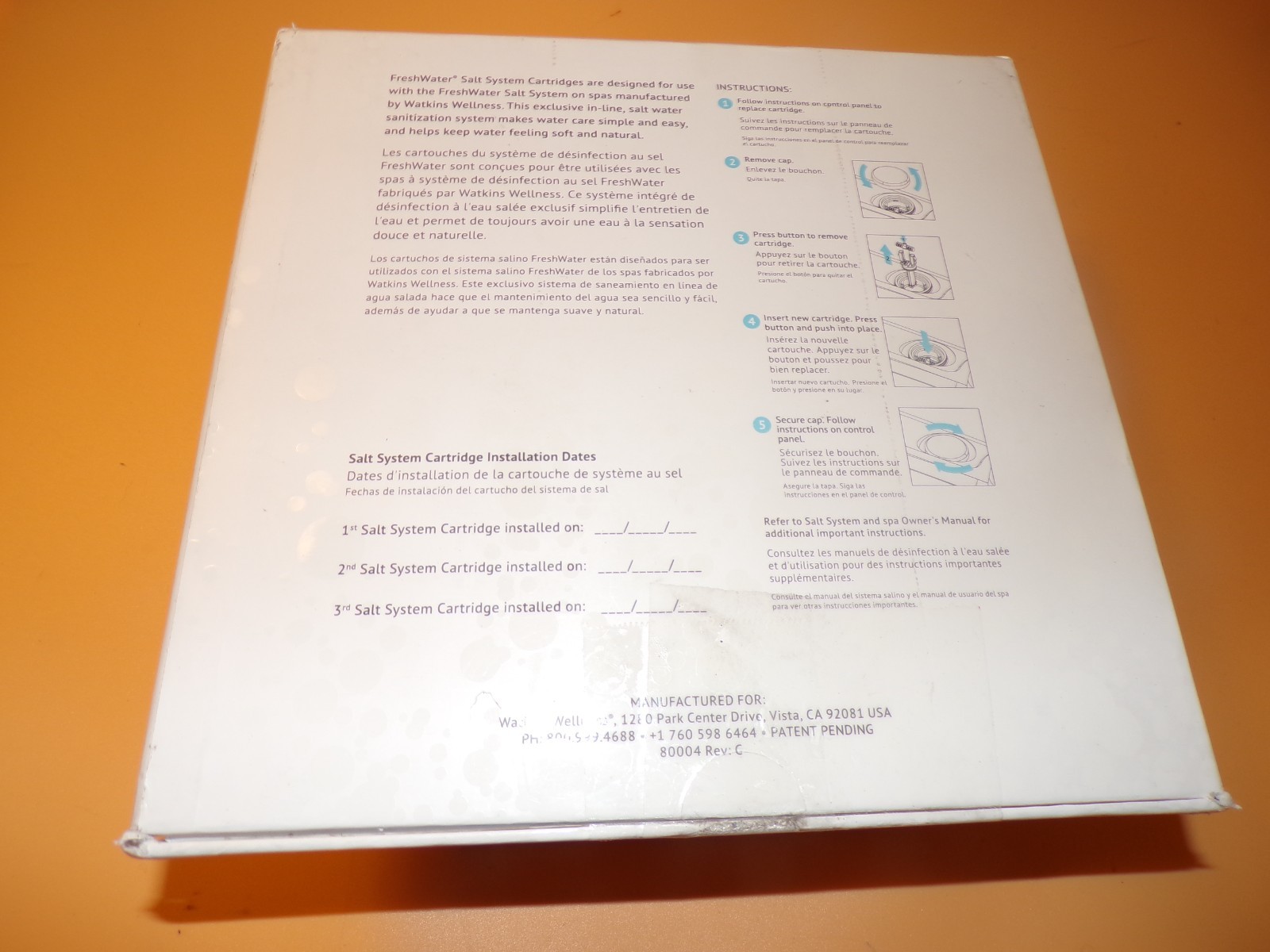 Genuine FreshWater Salt System Cartridges (3 Pack) 12 Month Supply #80004