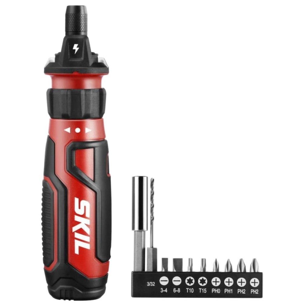 Compact 4V Electric Screwdriver Kit, USB Charging - SD561201