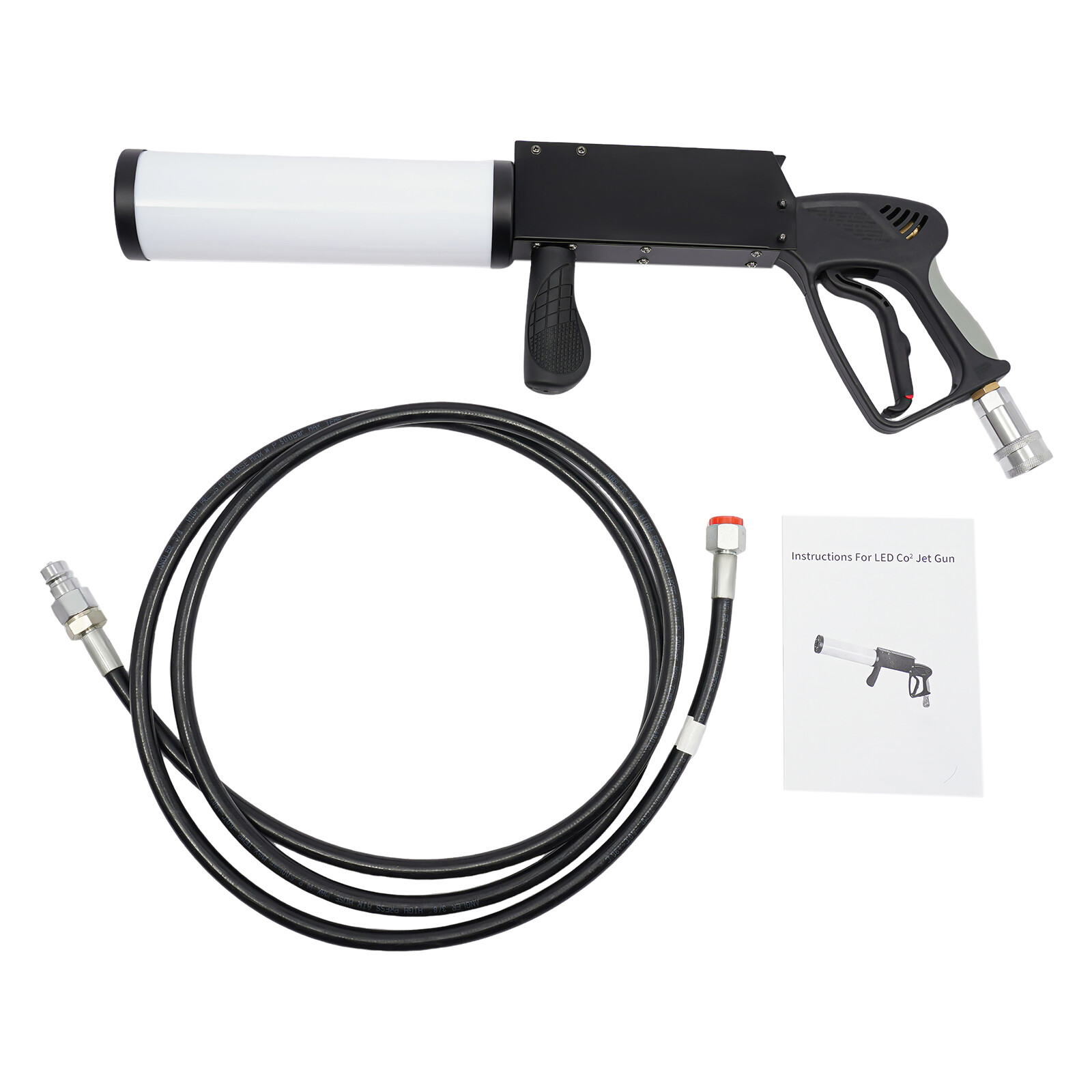 Handheld Fog Gun LED CO2 Fog Cannon Special Effects Fog Machine Gun Party Bar DJ