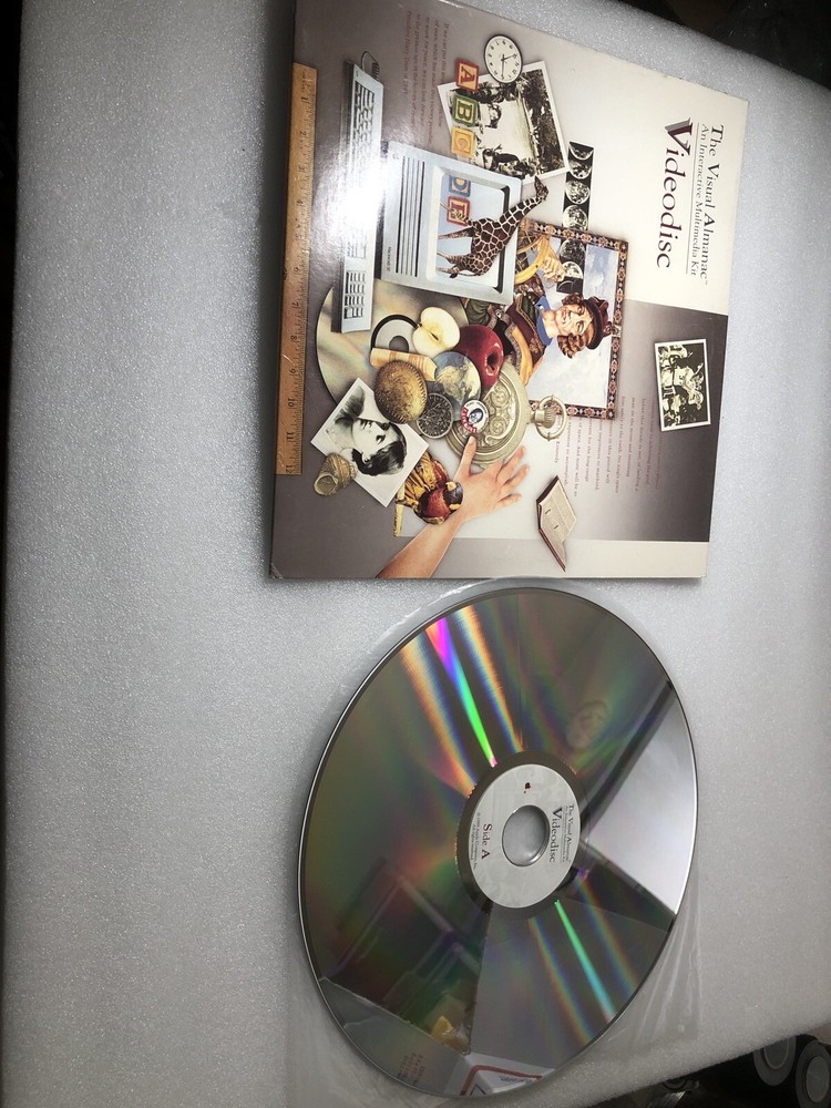 Apple Computer Laserdisc Visual Almanac 1989 Rare