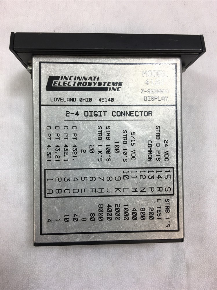 Cincinnati Electrosystems Model 4161 Digitswitch Assembly