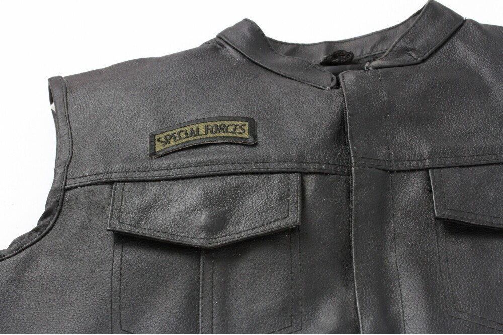 Patch Small Rocker (Iron-On) Special Forces Military Tactical Patch Black/Green