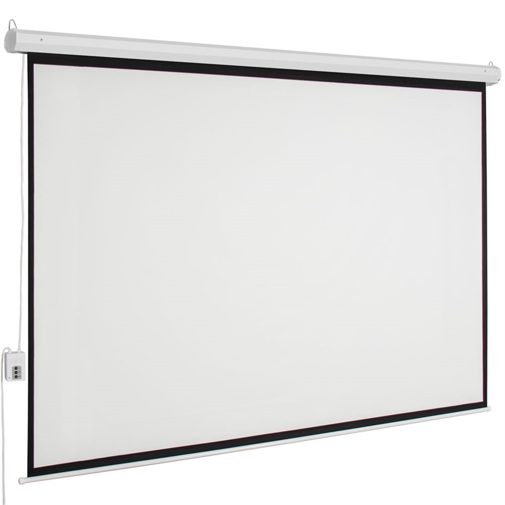 Motorized/Manual Pull Down Projector Projection Screen Home Theater 84''/100"