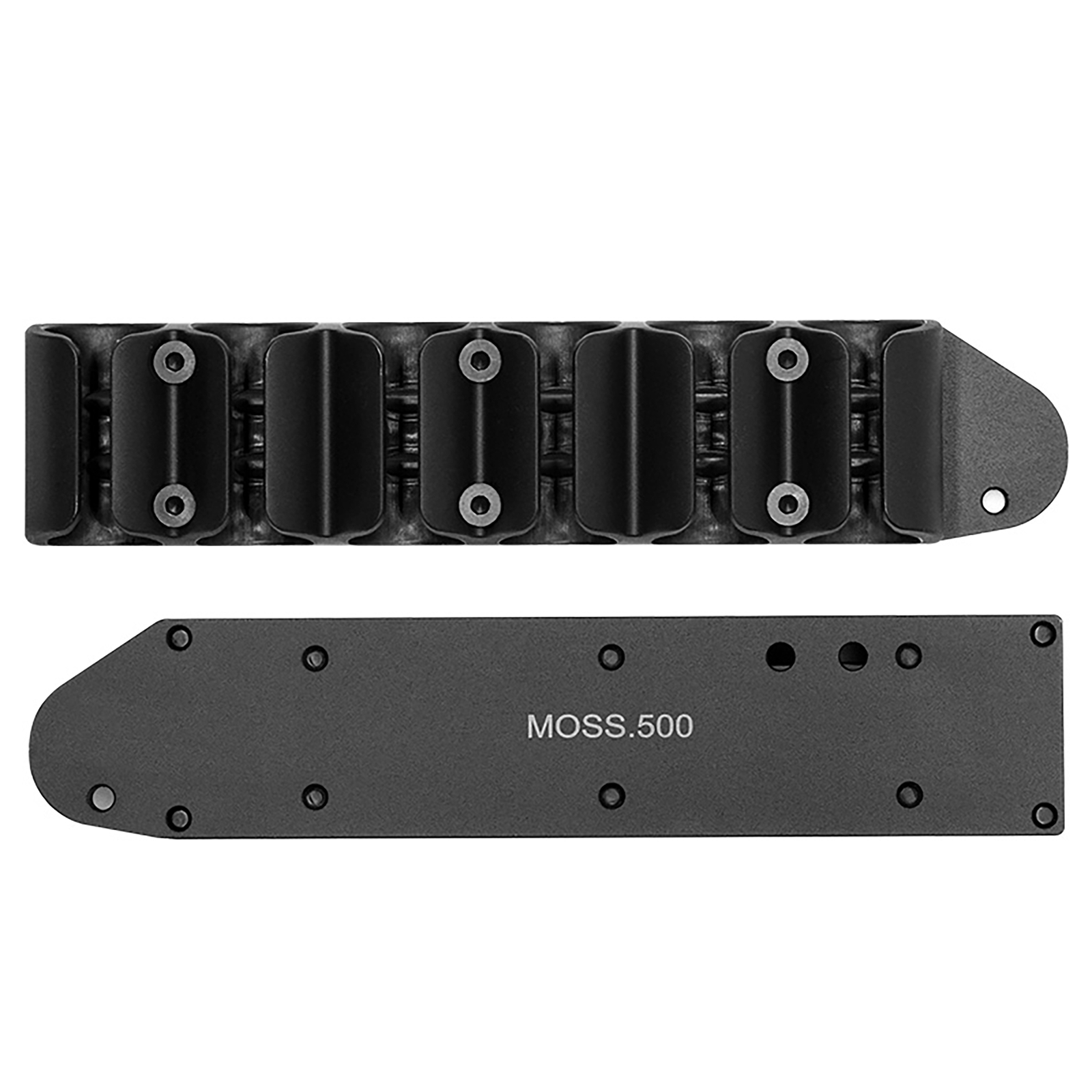 Aluminum Base Polymer Side Saddle Mossberg 500 590 Shotgun Shotshell Carrier
