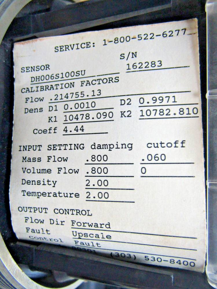 🔥 MICRO MOTION REMOTE FLOW TRANSMITTER RFT9739 E1SU NO COVER