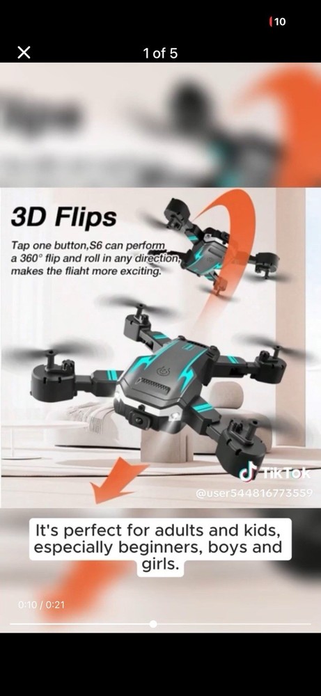 S6 Pro Foldable Drone HD Camera Obstacle Avoidance WiFi Quadcopter