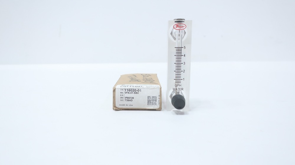 Dwyer VFA-41-SSV Visi-float Flow Meter 1/8in Npt 0-5gpm