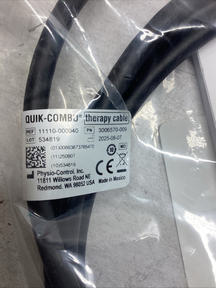 Physio Control Quik-Combo Therapy Cable 11110-000040
