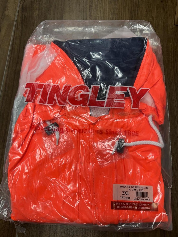 Tingley J44129 Eclipse Arc Flash Rain Jacket, Cat 2, Orange, 2Xl