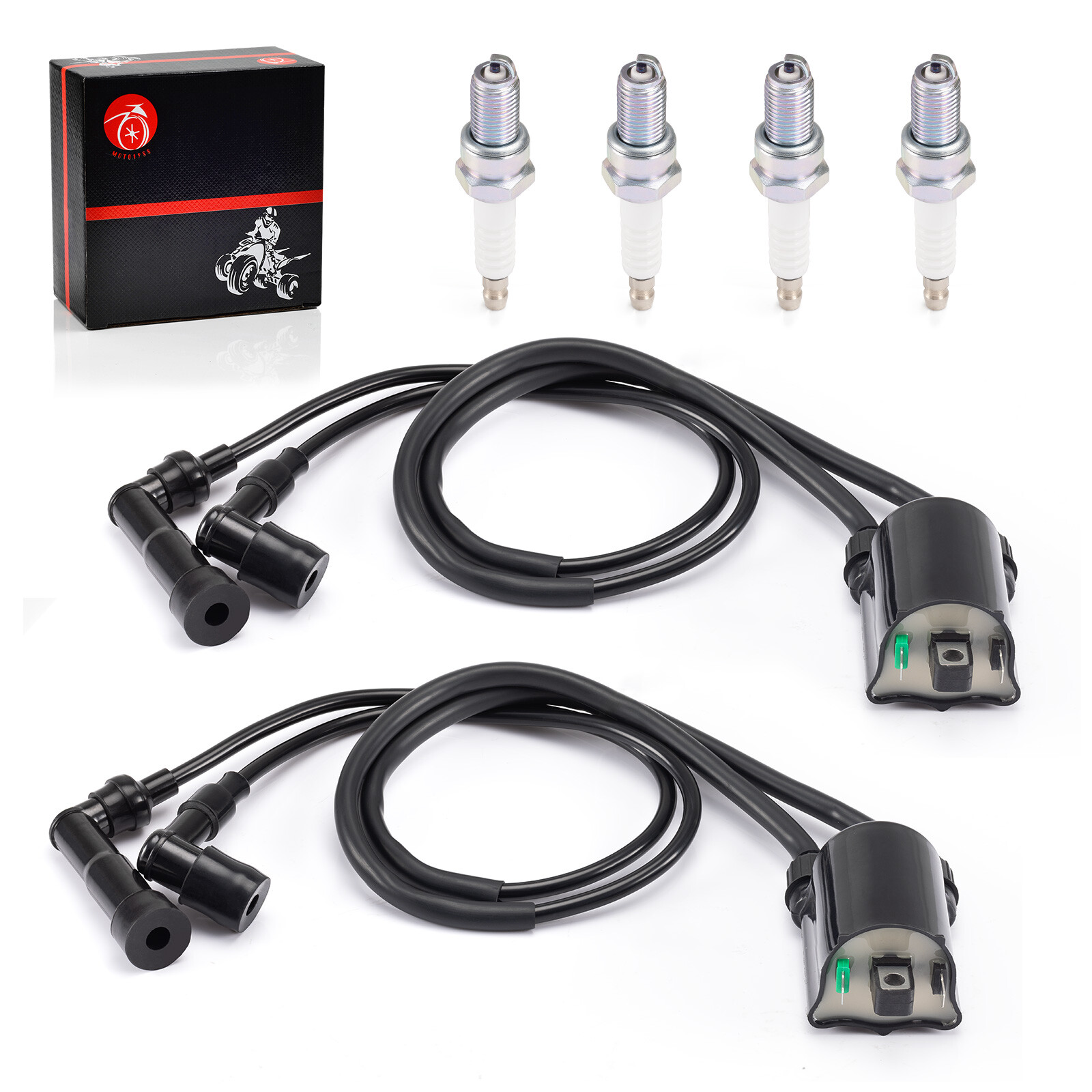 Ignition Coil & Spark plug for Kawasaki VN1500 Vulcan 1500 1996 1997 1998 - 2008