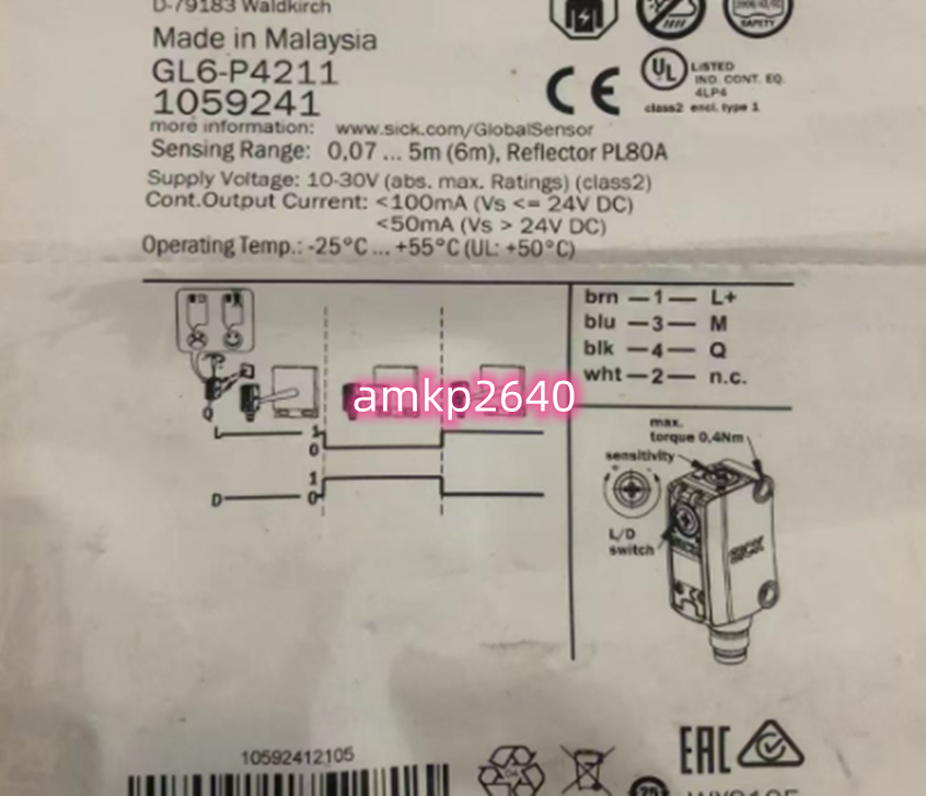1pcs New For sensor GL6-P4211 1059241 #am