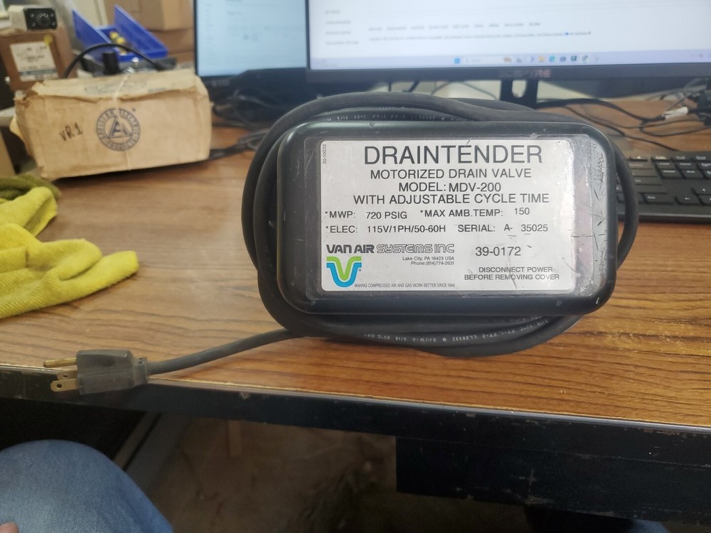 VAN AIR SYSTEMS MDV-200 Draintender Motorized Drain Valve (VR1)