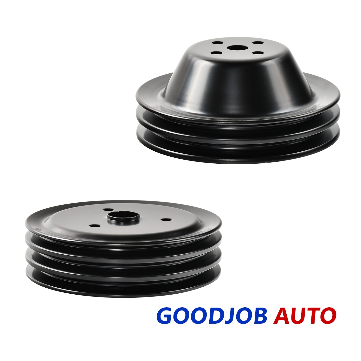 2 Grooves Short Water Pump Pulley + 3G Crankshaft for SB Chevy 327 305 350 SWP