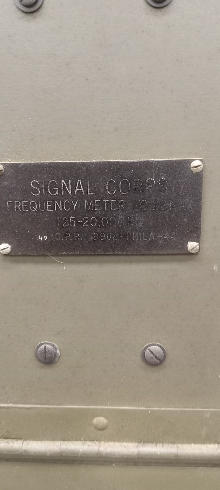 FREQUENCY METER BC - 221 - AC, Dated 1944 Untested MILITARY SURPLUS