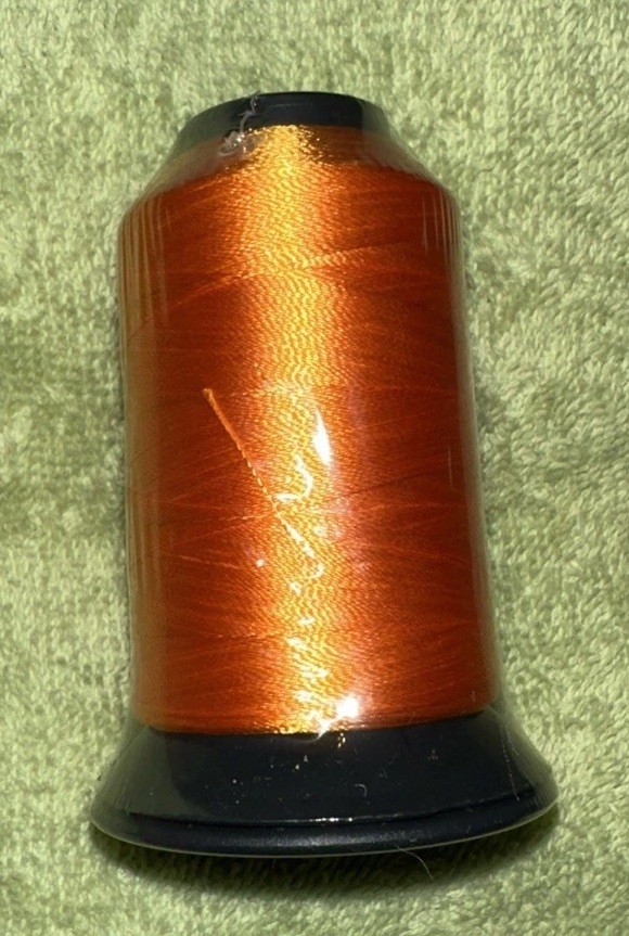 Floriani Embroidery Thread PF525 Orange Polyester 1,100 Yards NOS