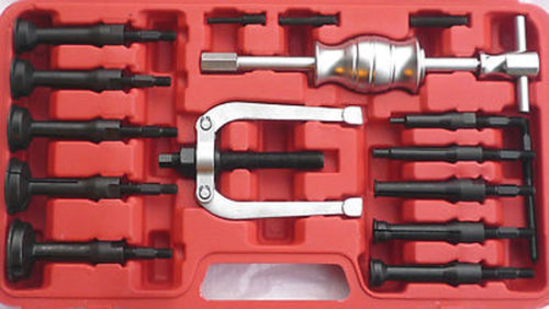 Pro 16pc Blind Hole Pilot Bearing Puller Internal Extractor Remover Slide Hammer
