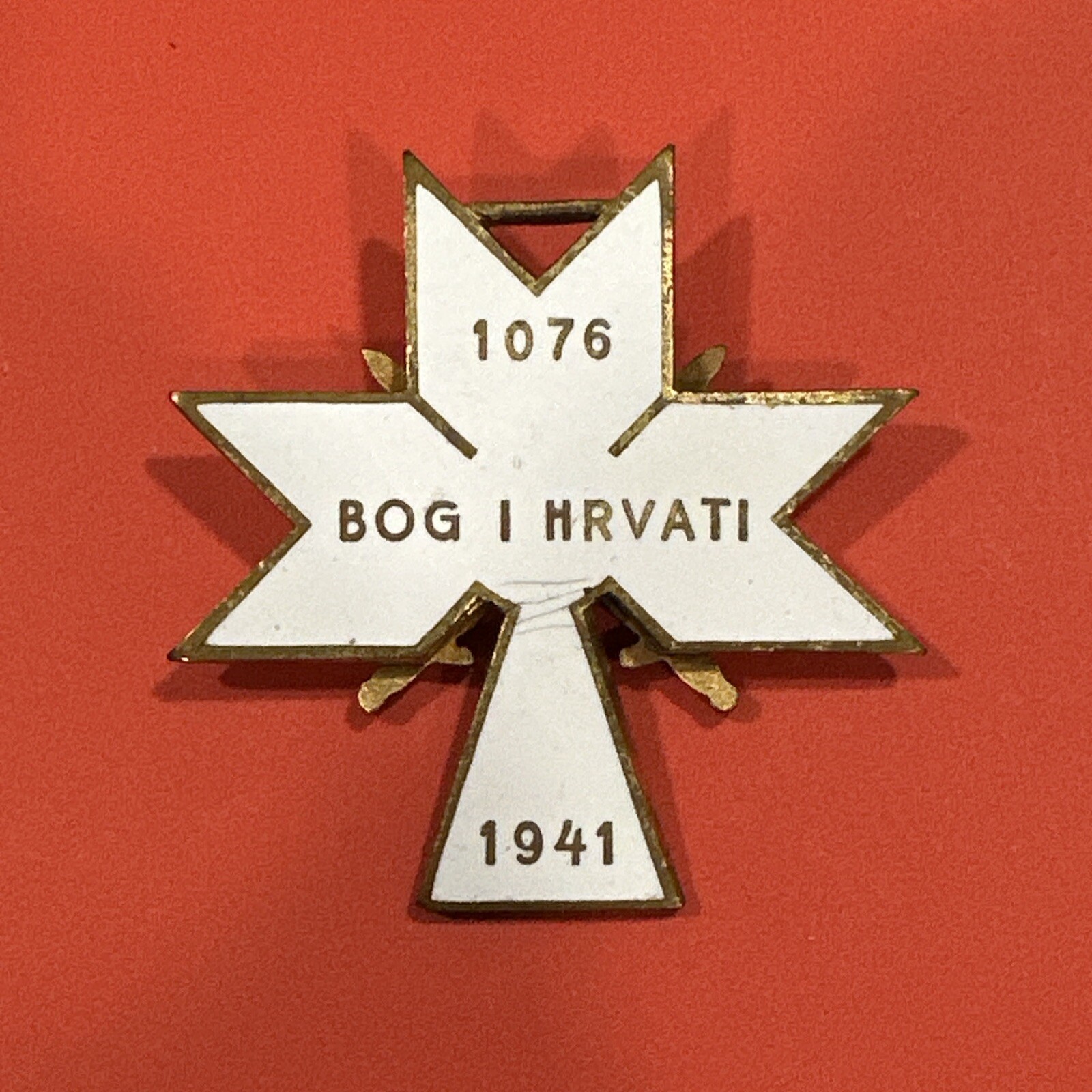 CROATIA KING ZVONIMIR Order Of The Crown, Military Division, II Class Cross