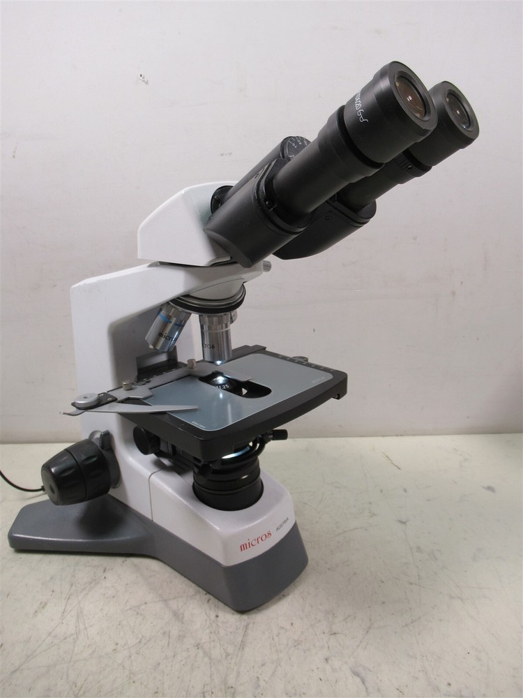 Micros Austria Daffodil Binocular Microscope 4 Objectives & Eyepieces MCX100LED