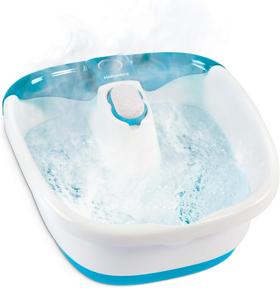 Bubble Mate Foot Spa, Toe Touch Controlled Foot Bath with Invigorating Bubbles a