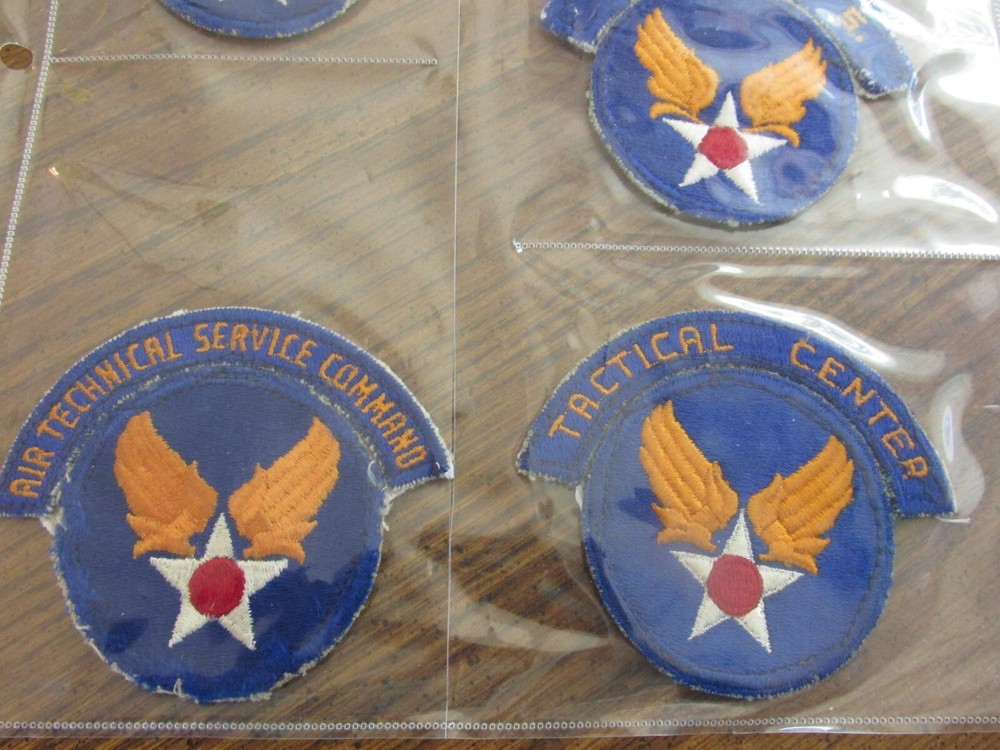 WW2 AAF 15 different Tab set Army Air Force patch lot collection