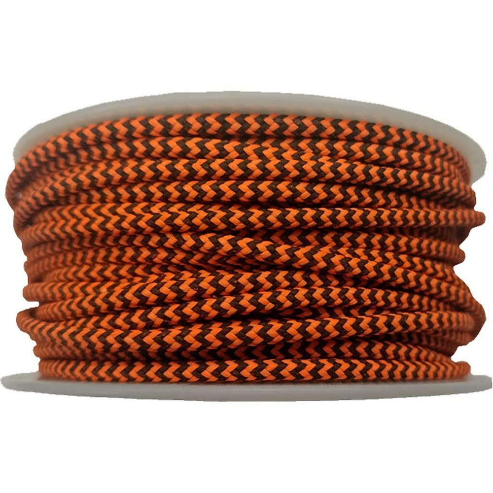 BCY 24 D-Loop Material Flo Orange/Black 1 Meter