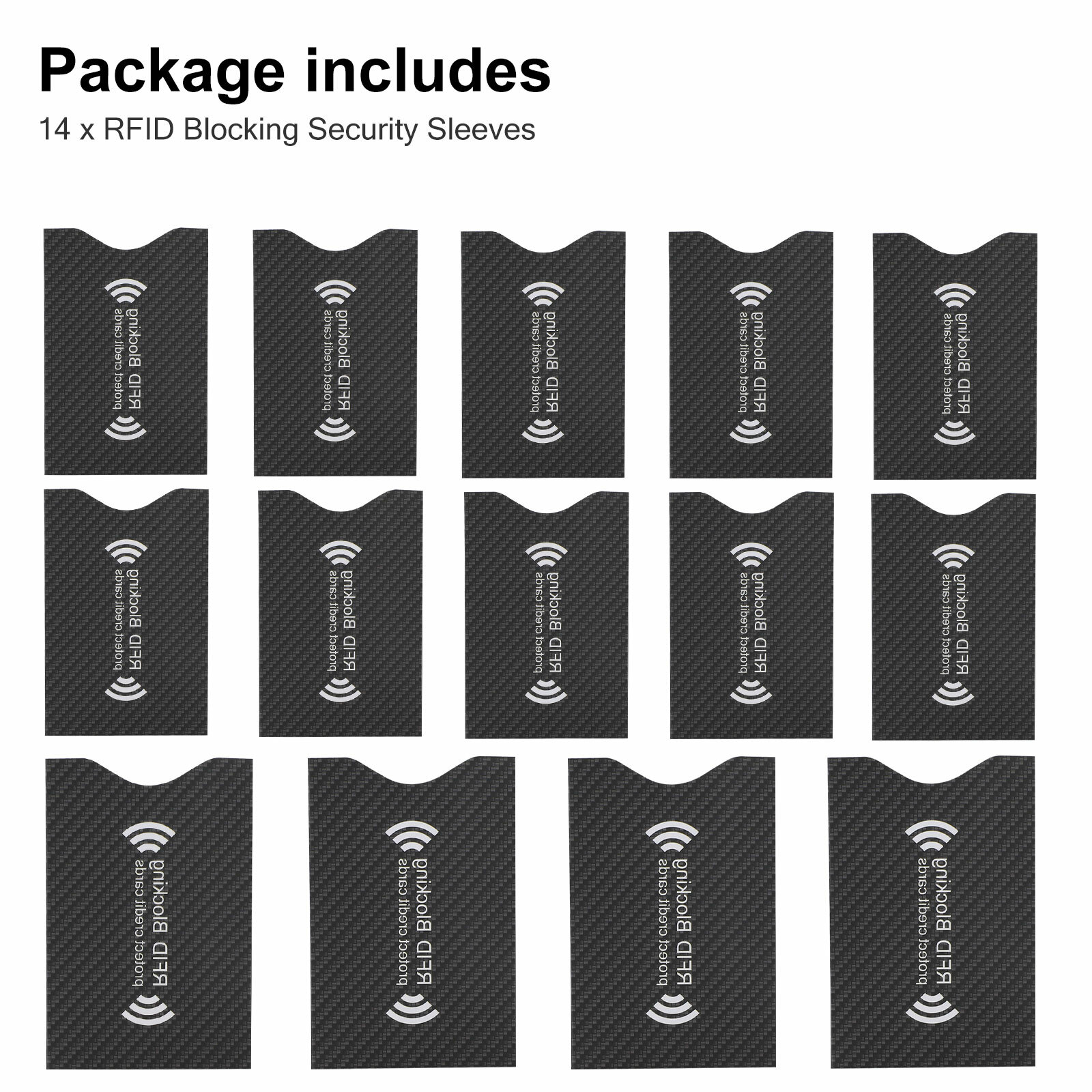 RFID Blocking Sleeve Credit Card Protector Anti Theft Safety Shield Case Covers