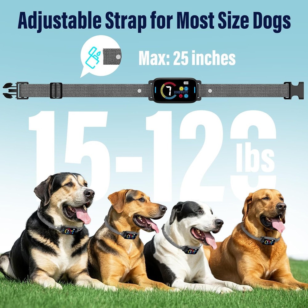 Automatic No Bark Dog Training Collar Waterproof Barking Terminator