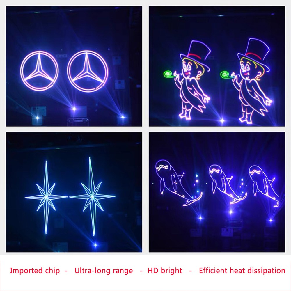 1pc RGB 200mW stage light animation light semiconductor solid-state laser
