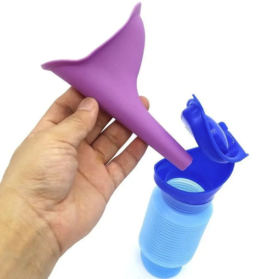 1set Portable Car Urinal Bottle Travel Camping Emergency Toilet - NEW