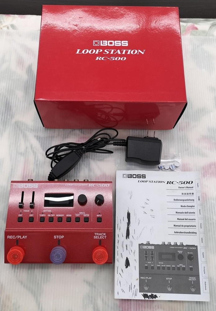 Boss RC-500+AC Loop Station Dual Track Looper