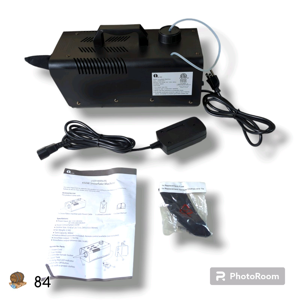 1BYONE Snow Machine Maker - 650W with Wired Remote Control